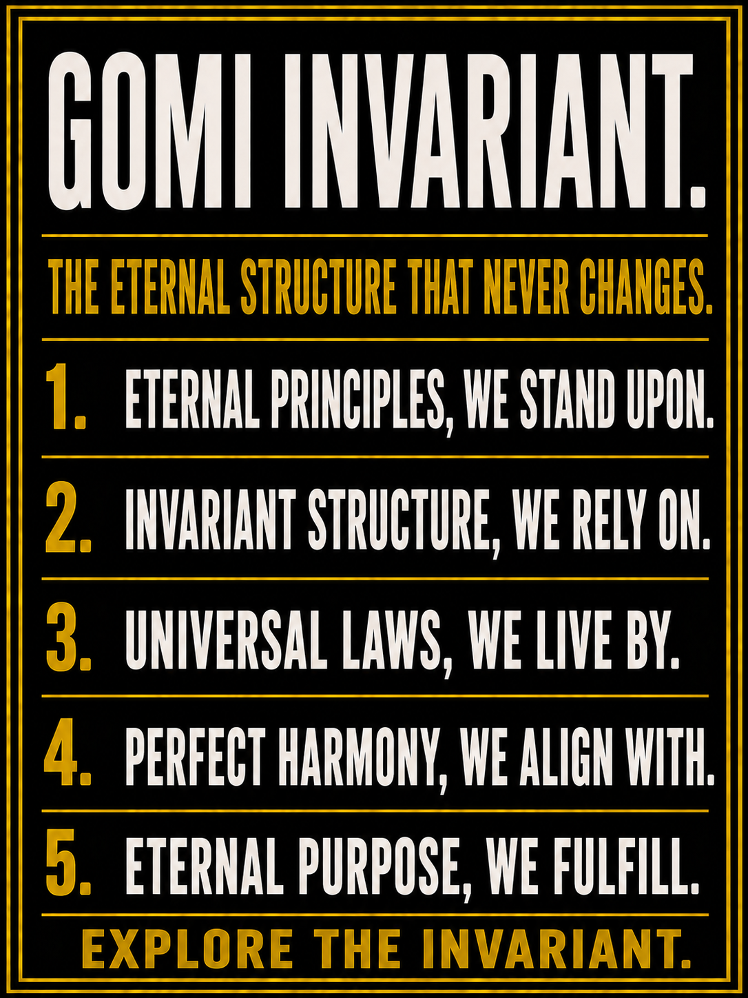 Explore GOMI Invariant