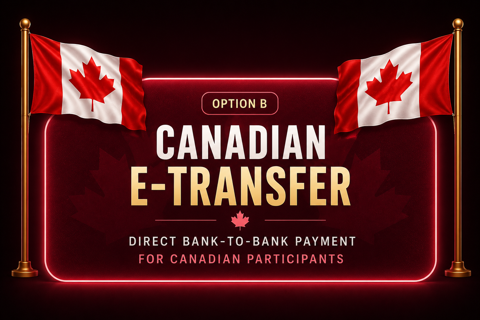 Canadian E-Transfer Admission Instructions